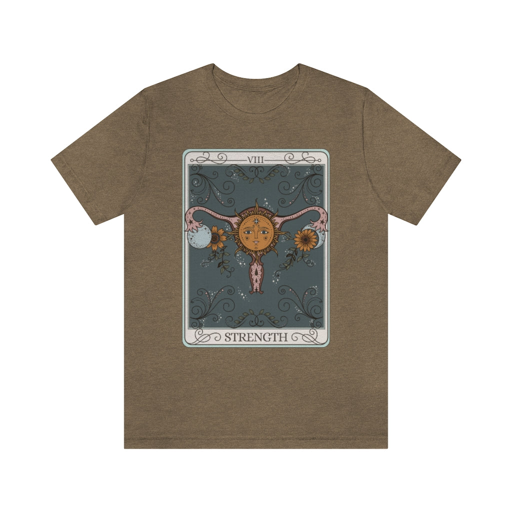 Strength Feminist Tarot Card Unisex TShirt