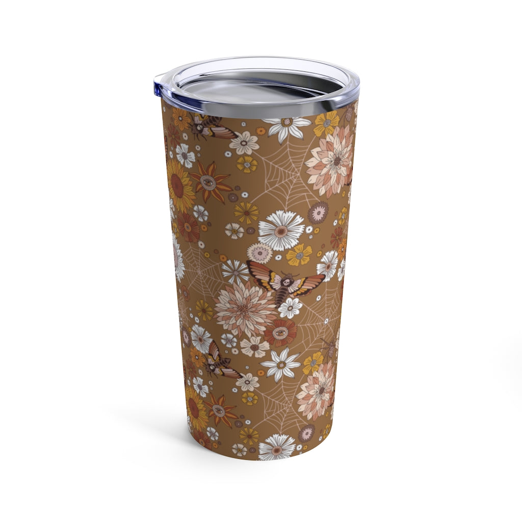 Retro Floral Moth Insulated 20oz Tumbler Esdee