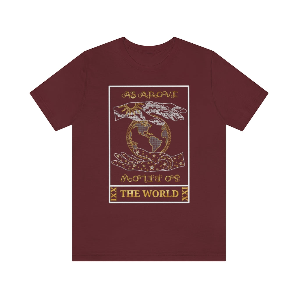 The World Tarot Card Unisex T-Shirt - Esdee