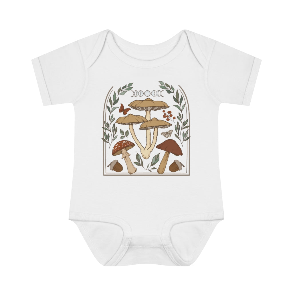 Mushroom Moon Infant Baby Bodysuit - Esdee