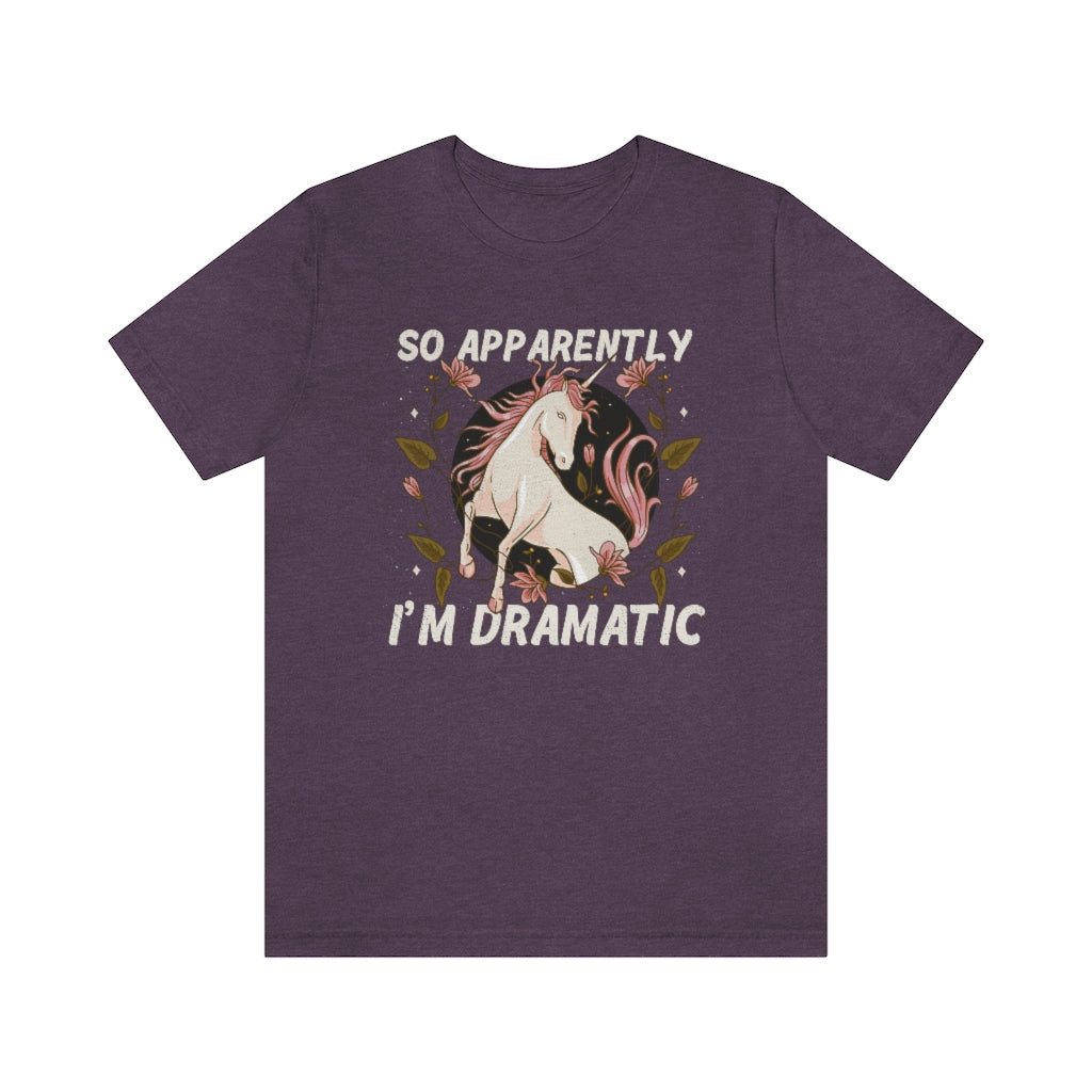 Dramatic Unicorn Unisex T-Shirt - Esdee