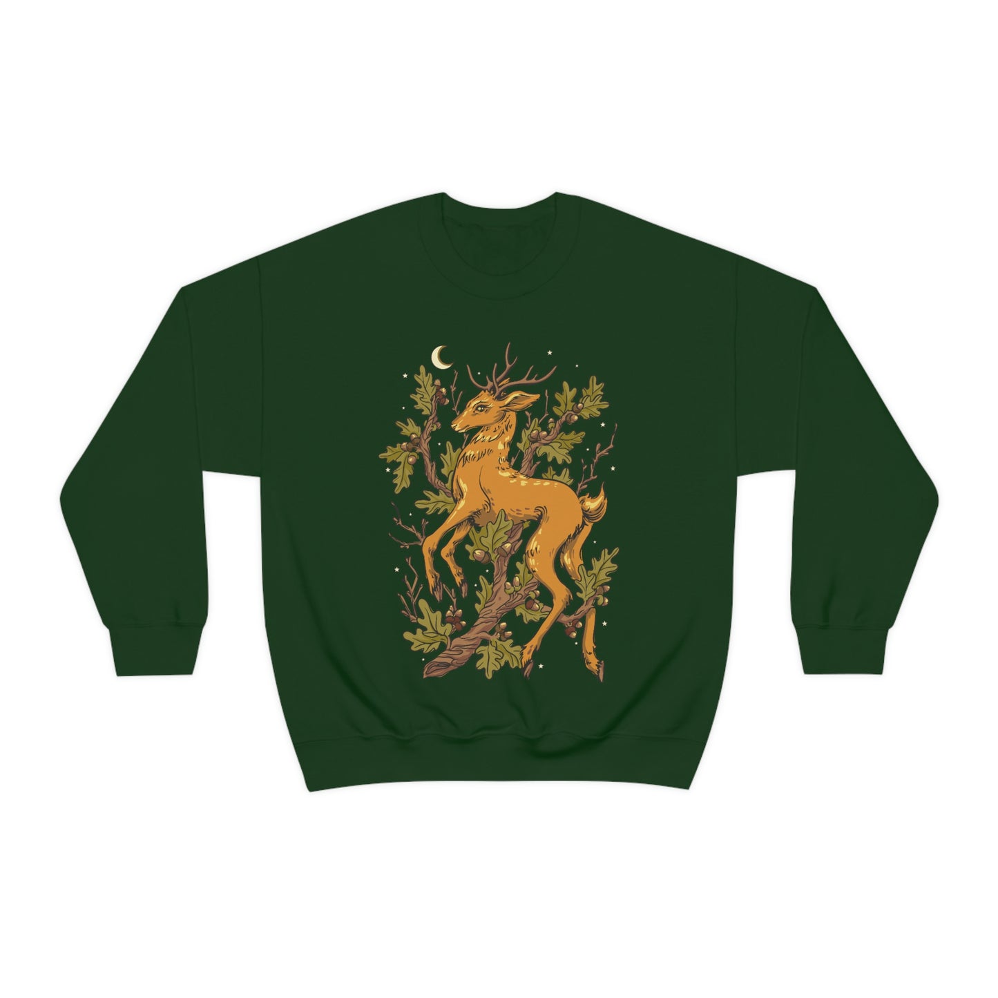 Forestcore Deer Unisex Crewneck Sweatshirt - Esdee