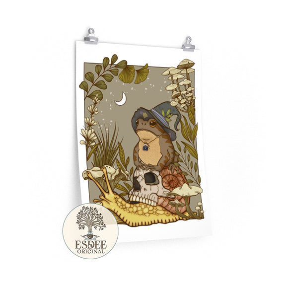 Witchy Frog Premium Poster