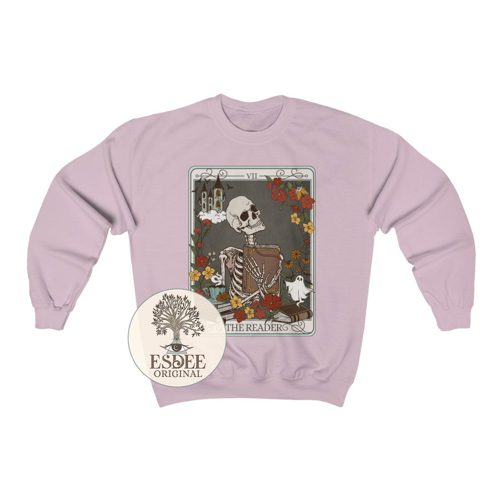 The Reader Tarot Card Crewneck Gildan Sweatshirt