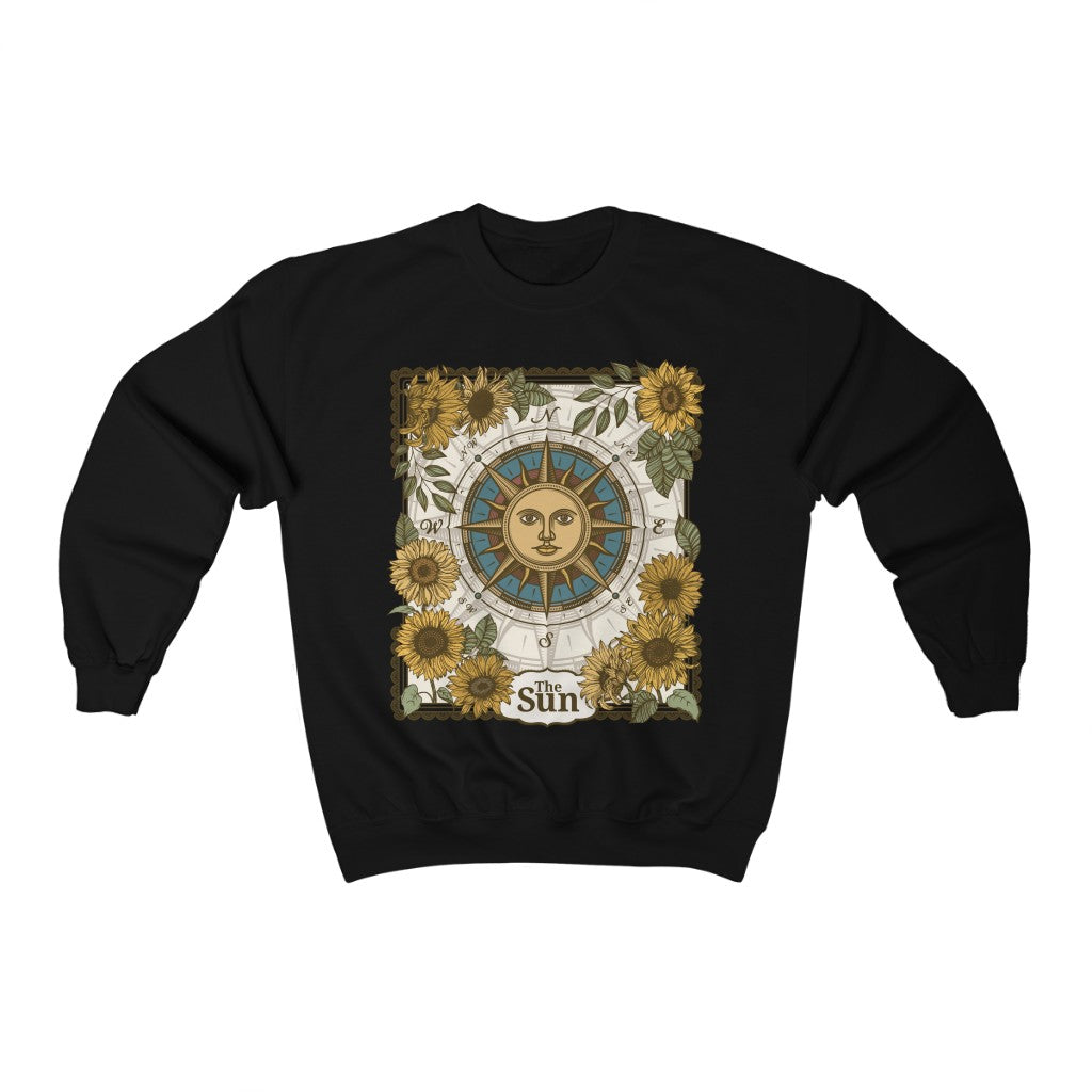 The Sun Tarot Card Crewneck Sweatshirt - Esdee