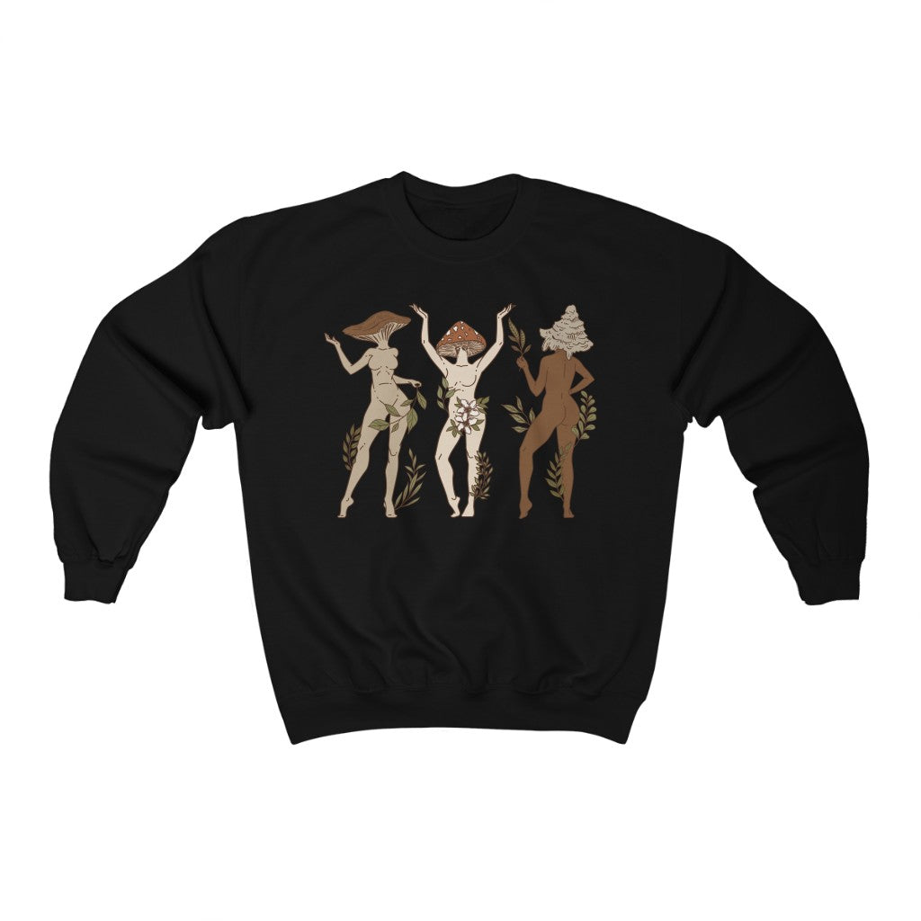 Mushroom Ladies Color Crewneck Sweatshirt - Esdee