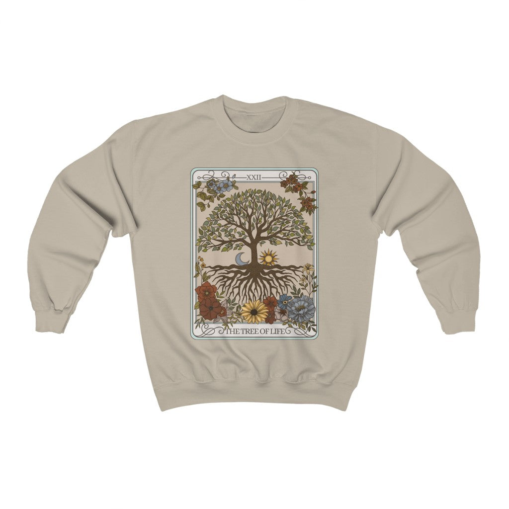 The Tree of Life Tarot Card Crewneck Sweatshirt Esdee