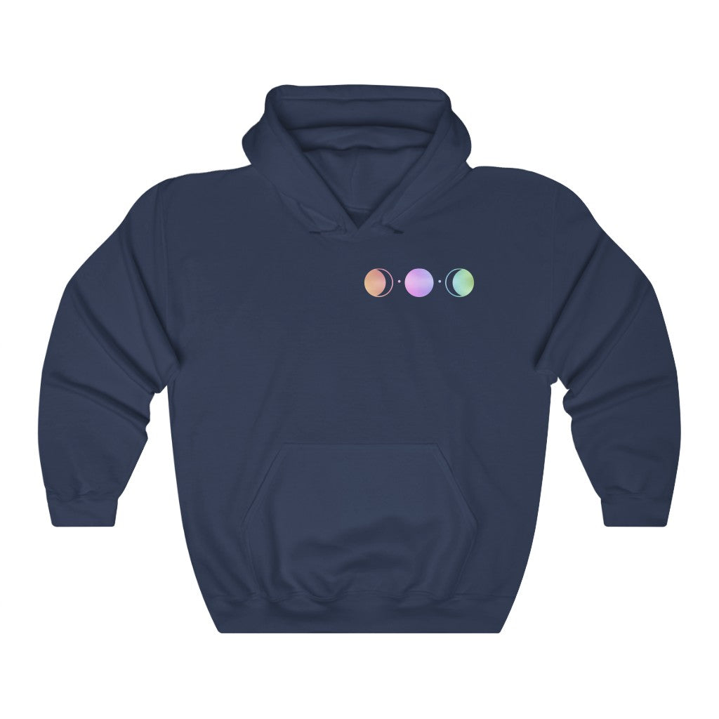 Moon Phases Hooded Sweatshirt Esdee