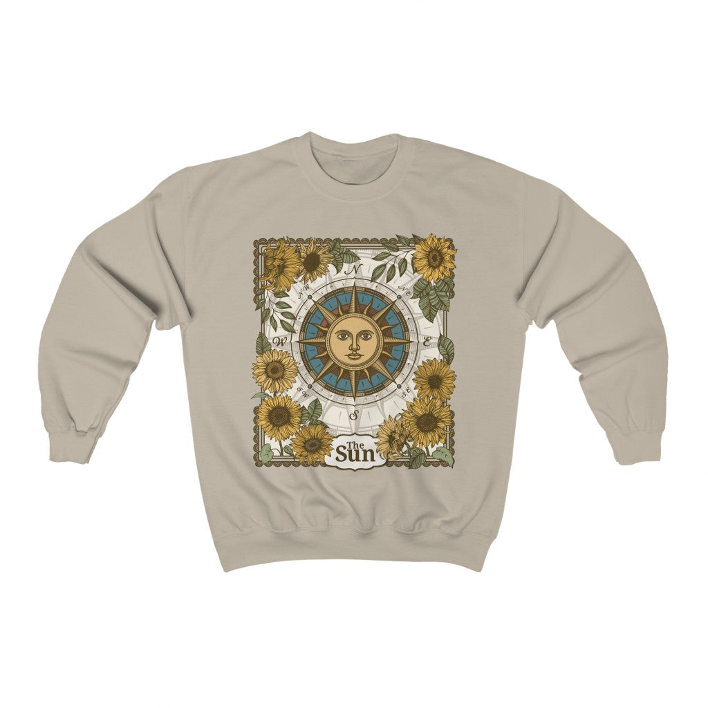 The Sun Tarot Card Crewneck Sweatshirt - Esdee