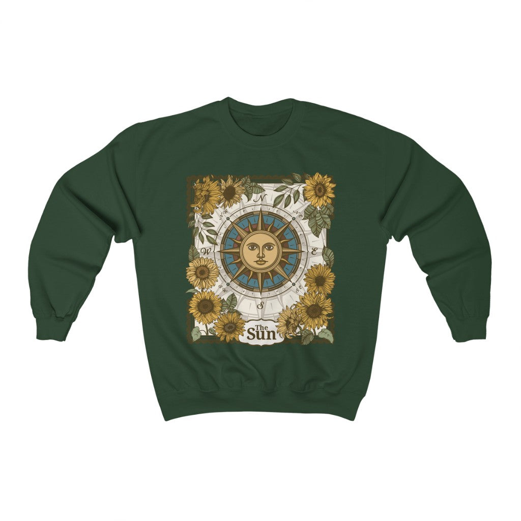The Sun Tarot Card Crewneck Sweatshirt - Esdee