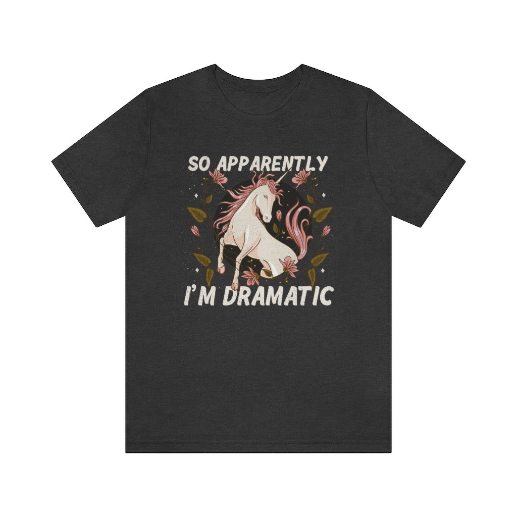 Dramatic Unicorn Unisex T-Shirt - Esdee