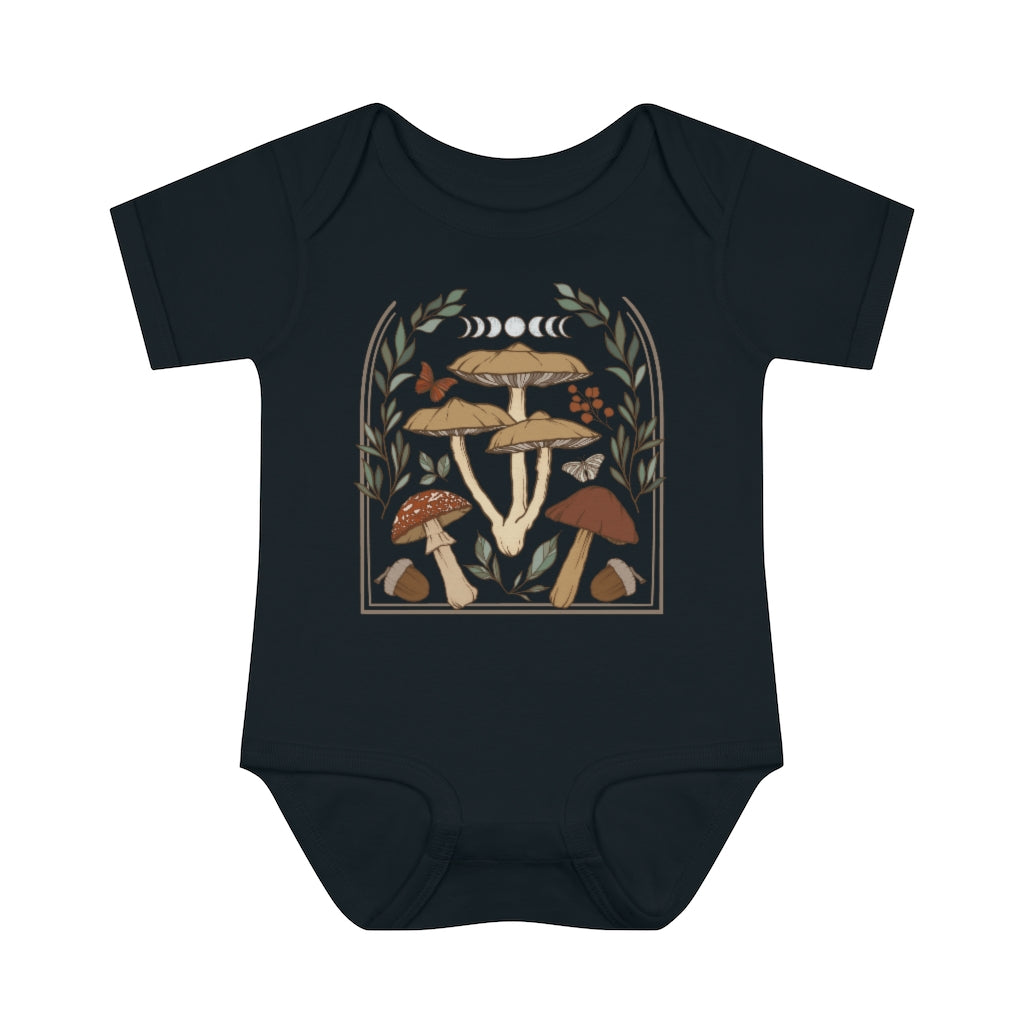 Mushroom Moon Infant Baby Bodysuit - Esdee