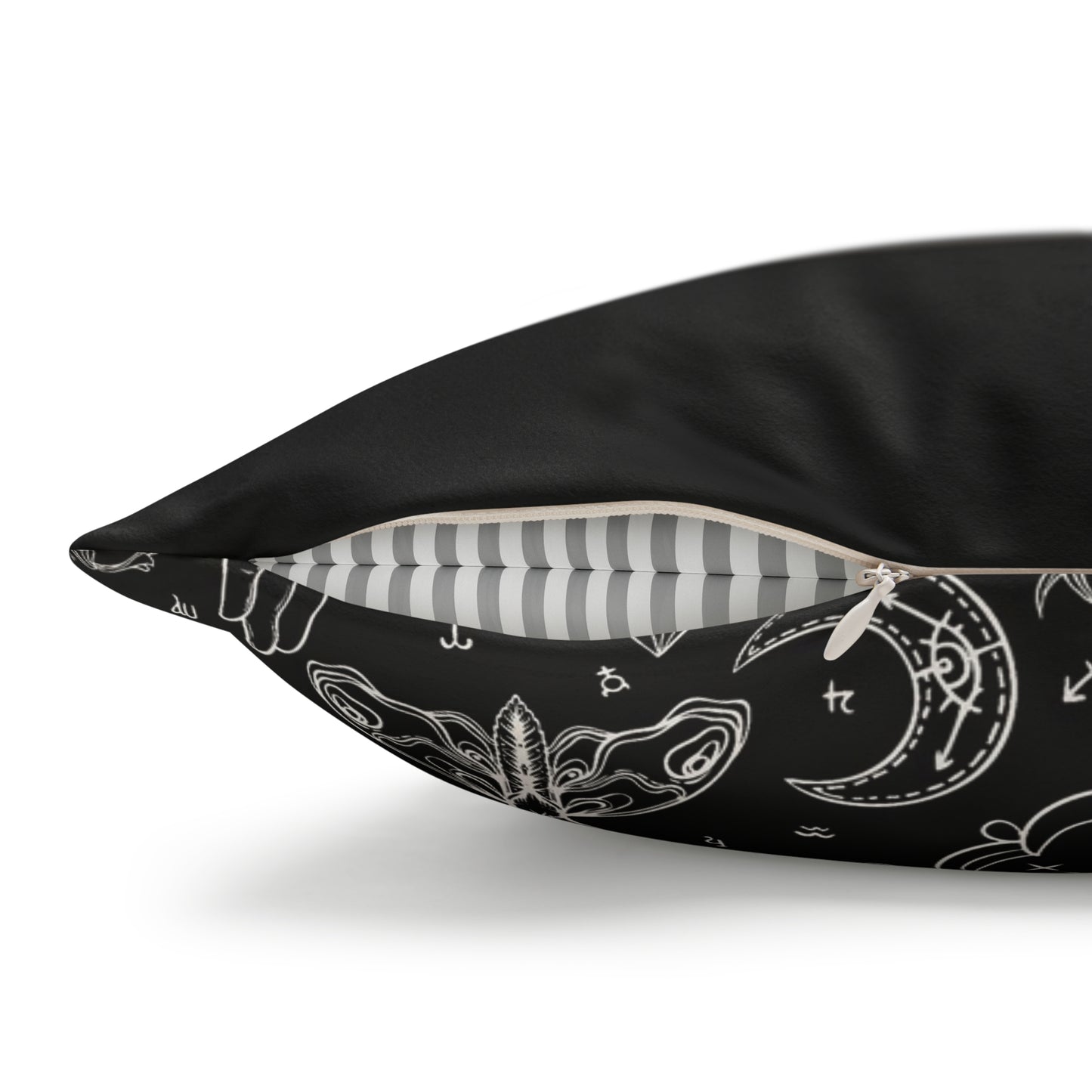 The Witch Tarot Card Faux Suede Square Pillow Case - Esdee