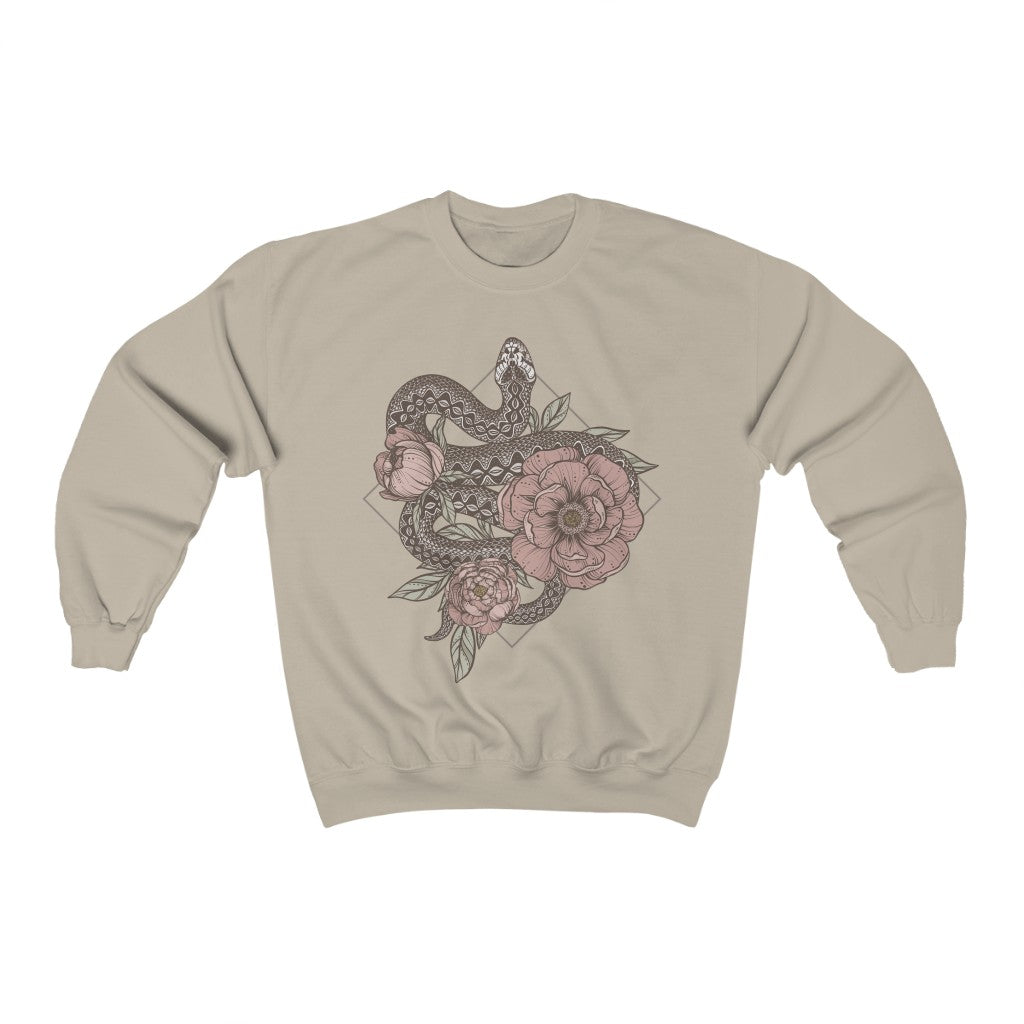 Floral Snake Crewneck Sweatshirt - Esdee
