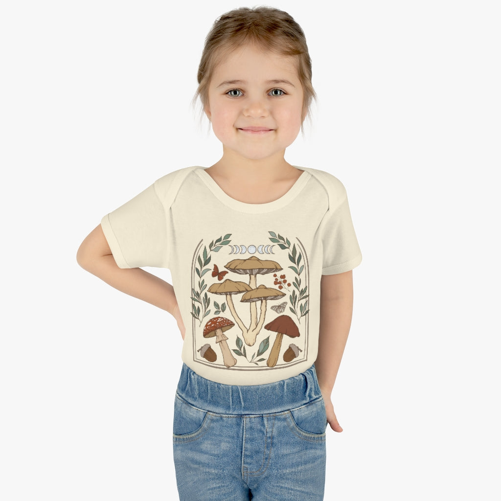 Mushroom Moon Infant Baby Bodysuit - Esdee