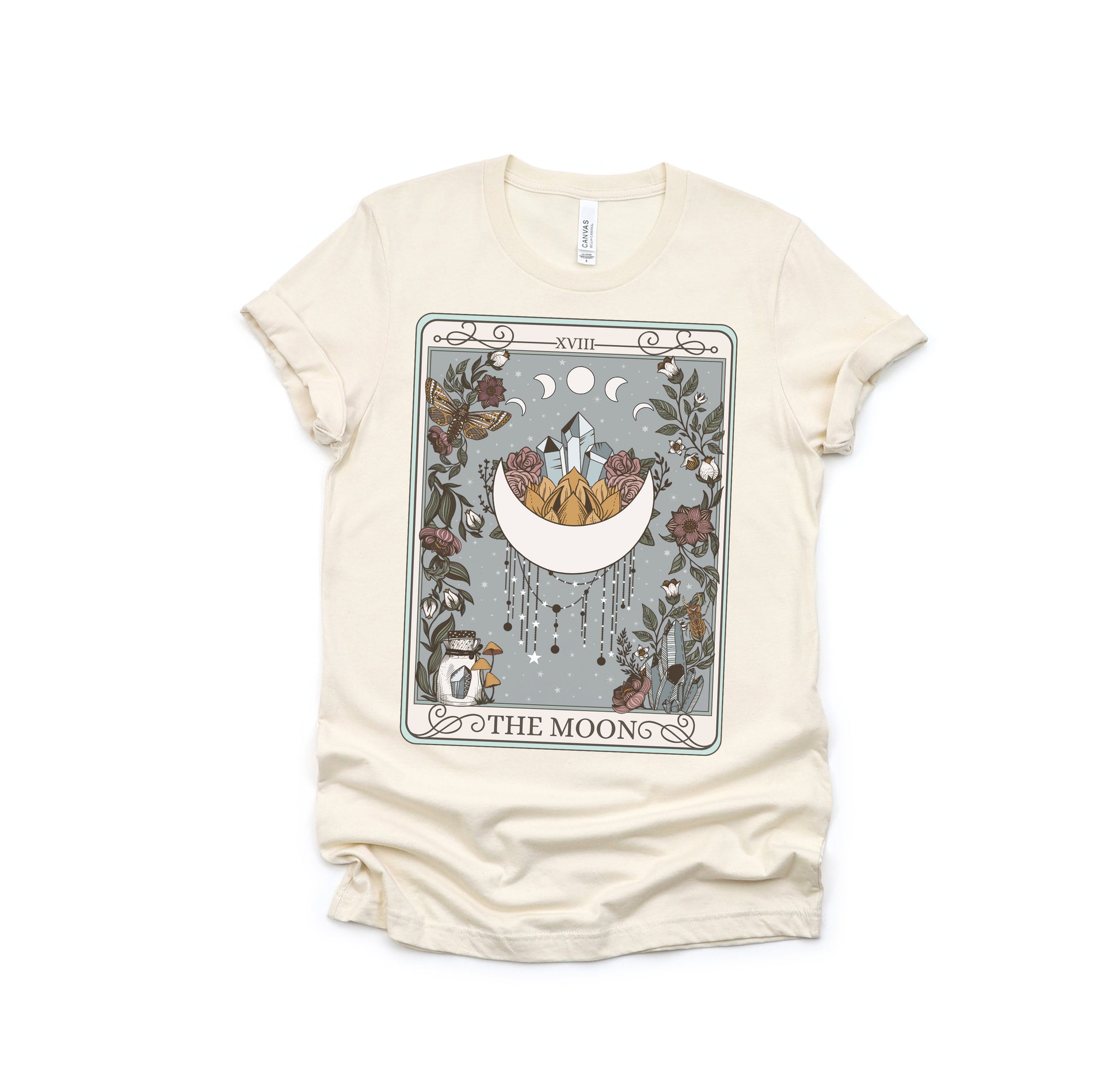 The Moon Tarot Card T-Shirt Esdee