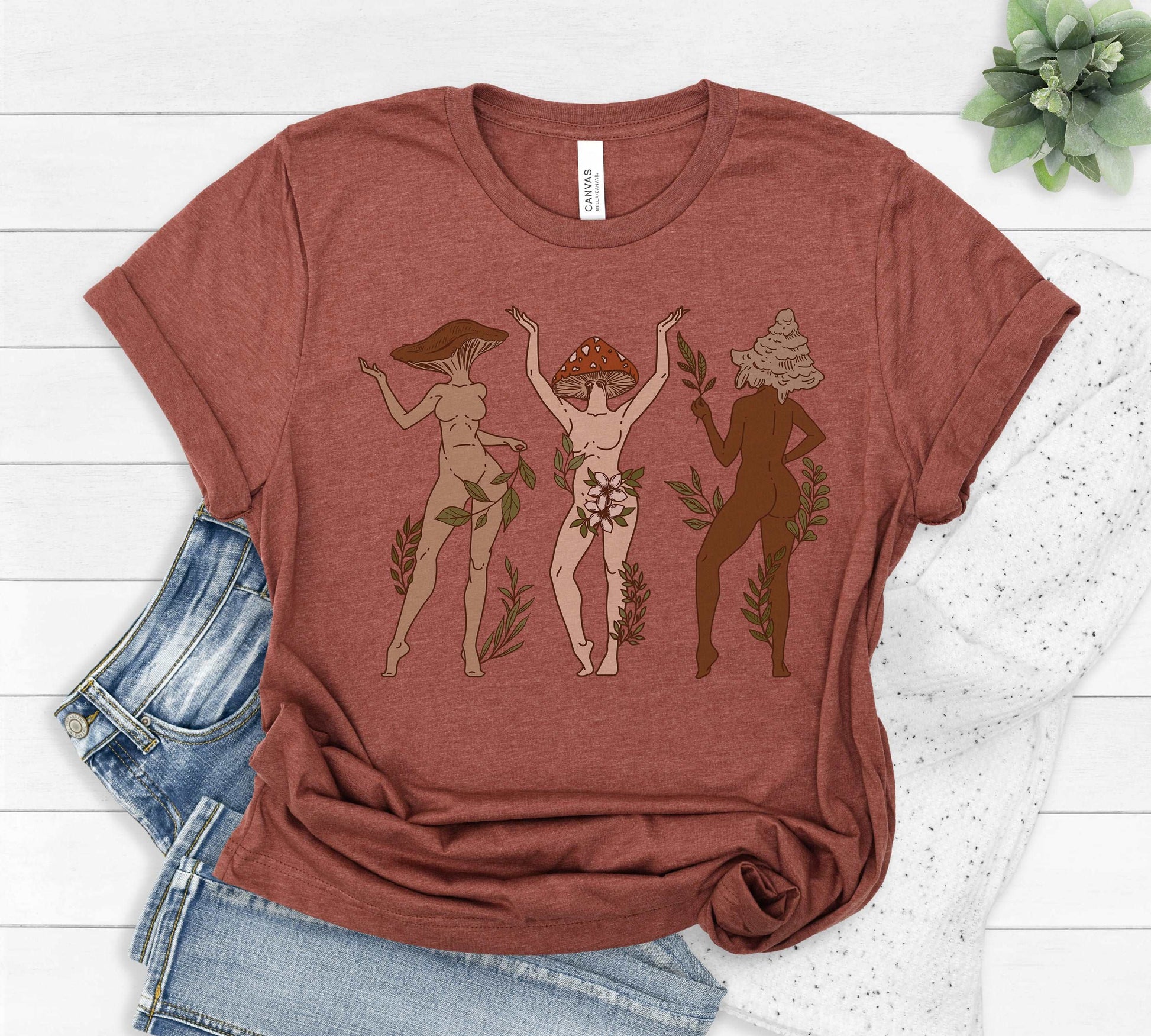 Mushroom Ladies Color T-Shirt - Esdee