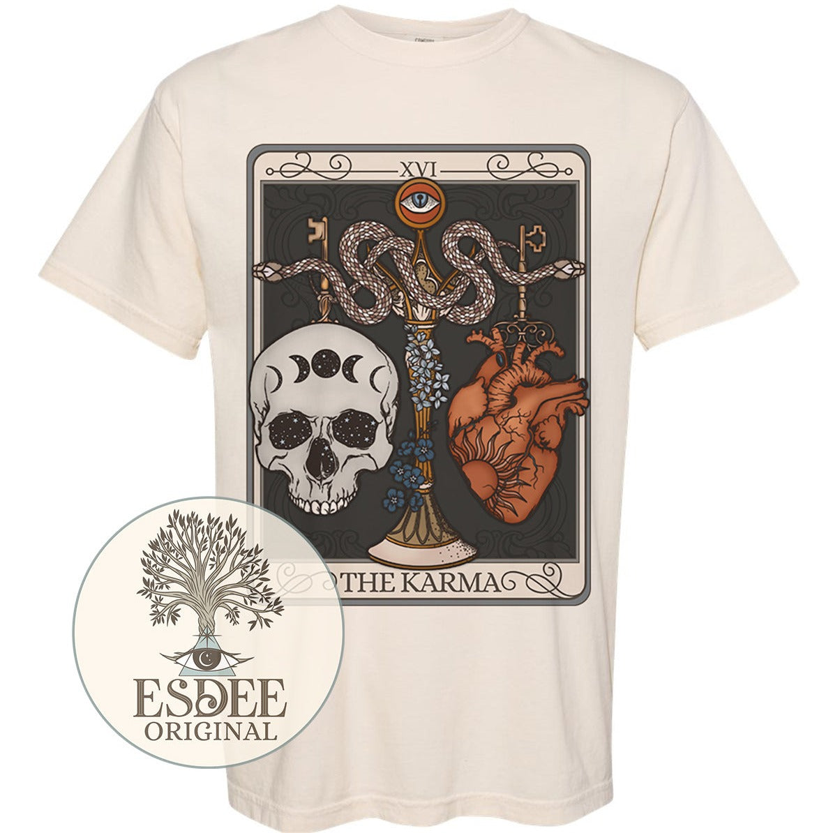Karma Tarot Card Unisex Comfort Colors T-Shirt - Esdee