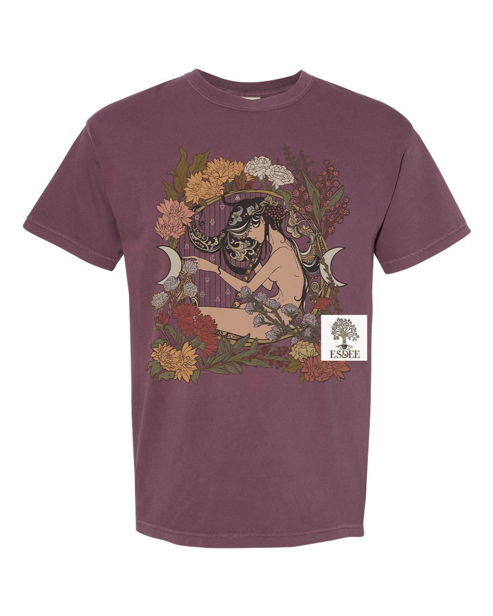 Art Nouveau Muse Unisex Comfort Colors T-shirt - Esdee