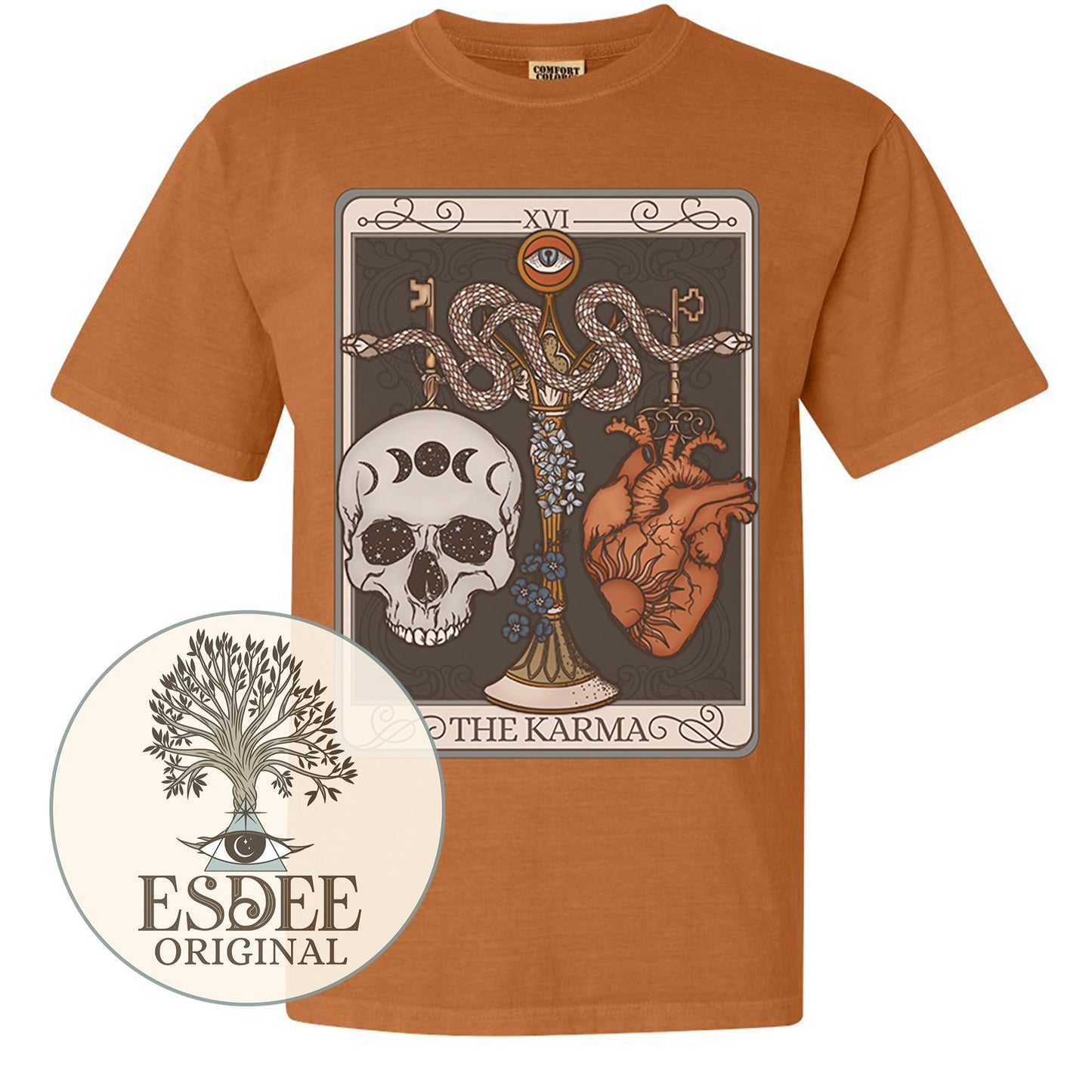 Karma Tarot Card Unisex Comfort Colors T-Shirt - Esdee