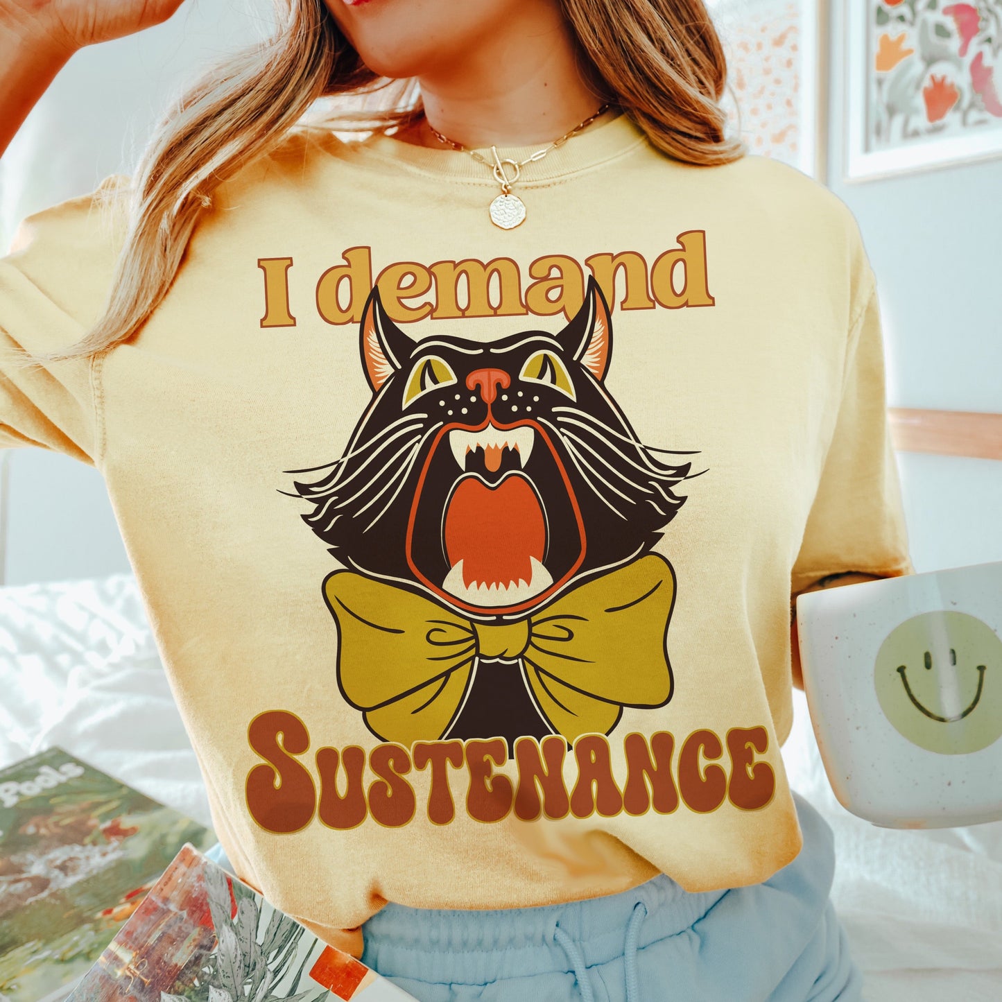 Retro Cat Comfort Colors Unisex T-shirt