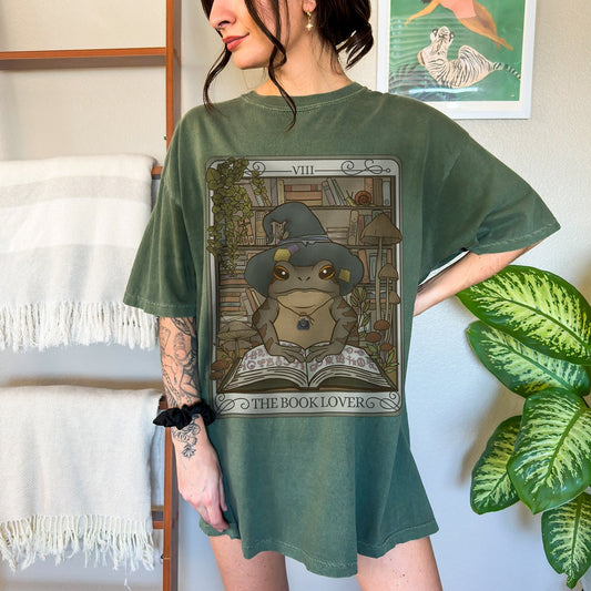 Book Lover Tarot Card Comfort Colors T-shirt - Esdee