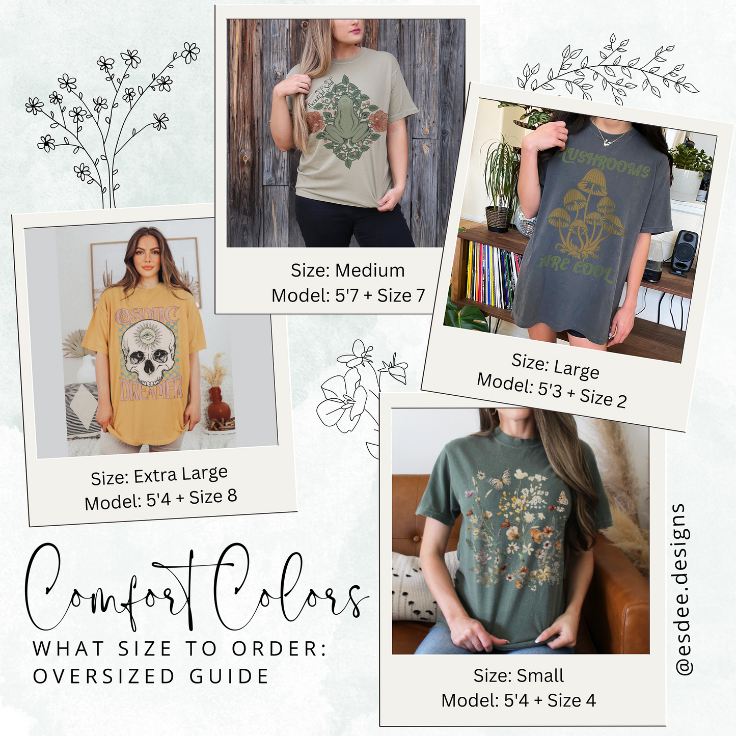 Art Nouveau Muse Unisex Comfort Colors T-shirt