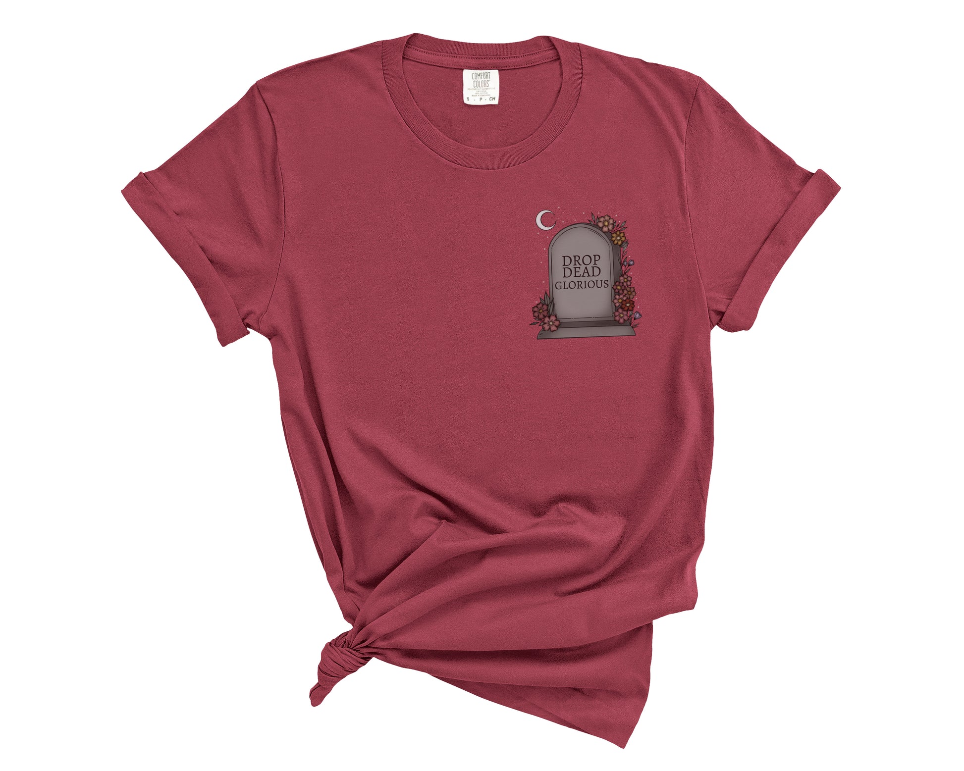 Custom Ghost Tombstone Unisex Comfort Colors TShirt - Esdee