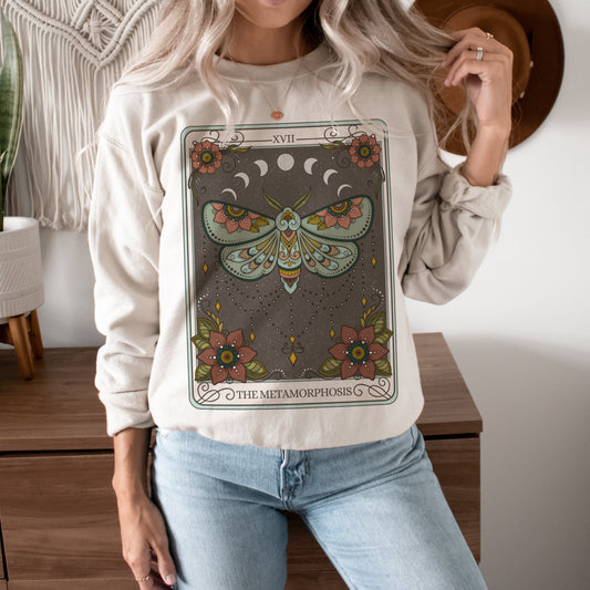 The Metamorphosis Tarot Card Crewneck Sweatshirt Esdee