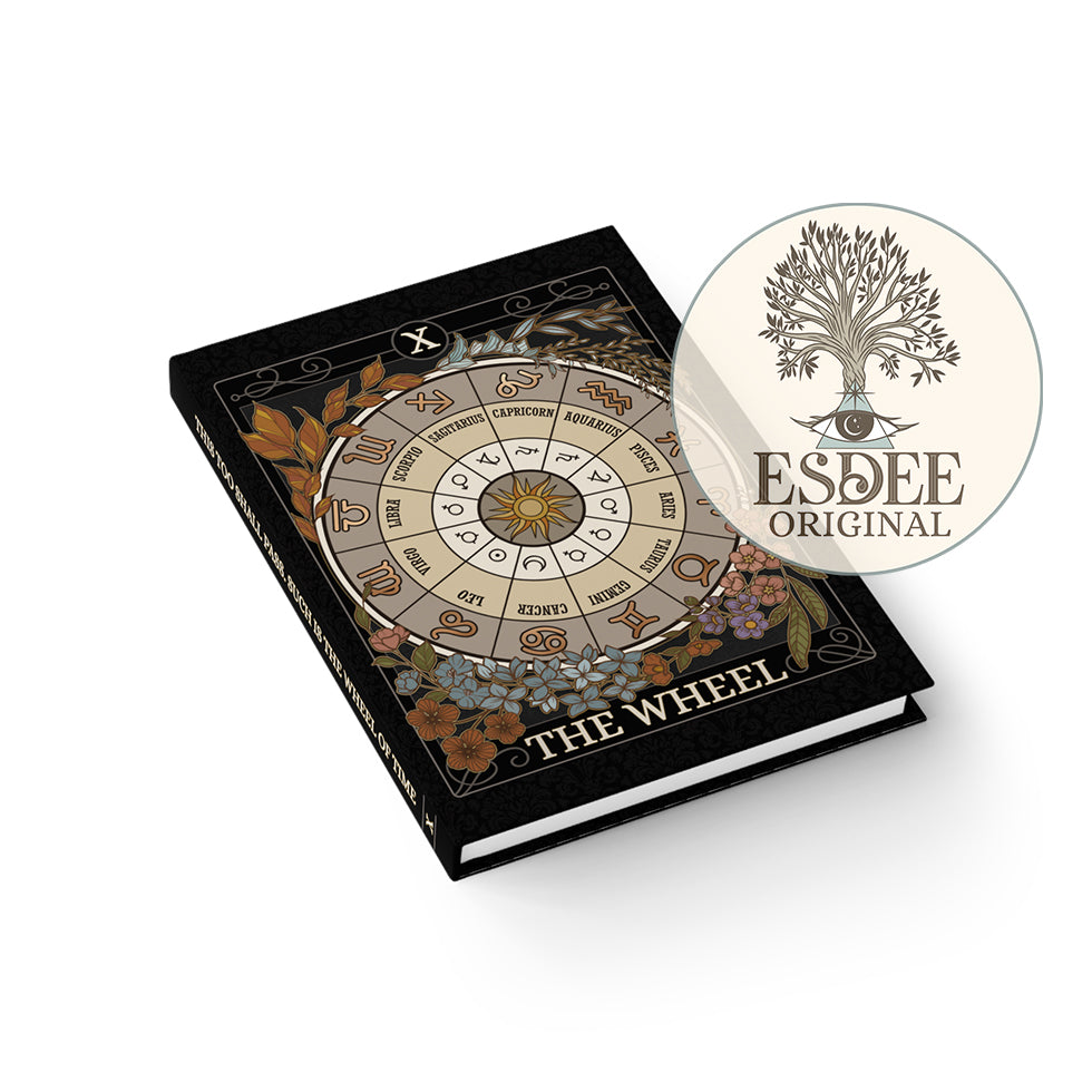 The Wheel Custom Tarot Card Hardcover Notebook. Wheel of Year Grimoire - Esdee