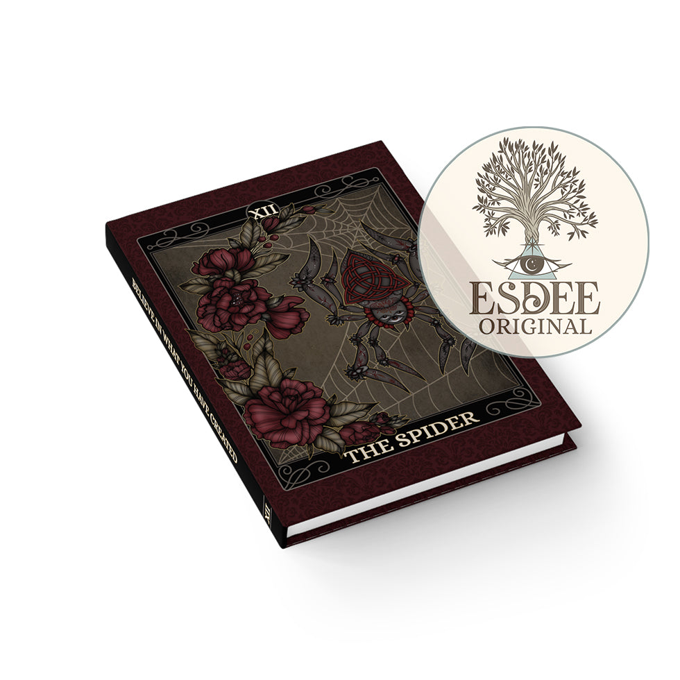 The Spider Custom Tarot Card Hardcover Notebook - Esdee