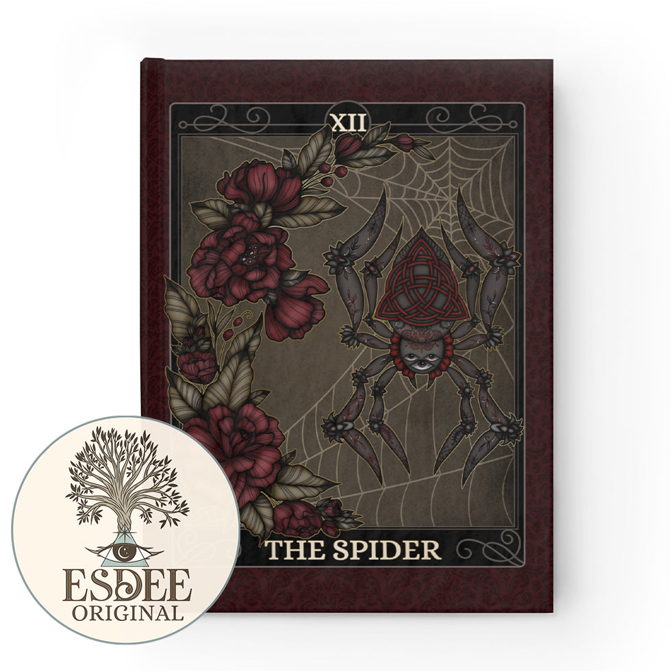 The Spider Custom Tarot Card Hardcover Notebook - Esdee