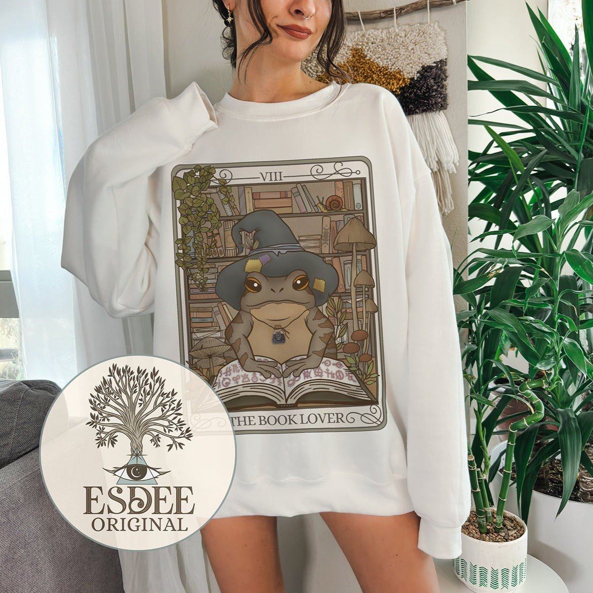 Book Lover Frog Unisex Sweatshirt