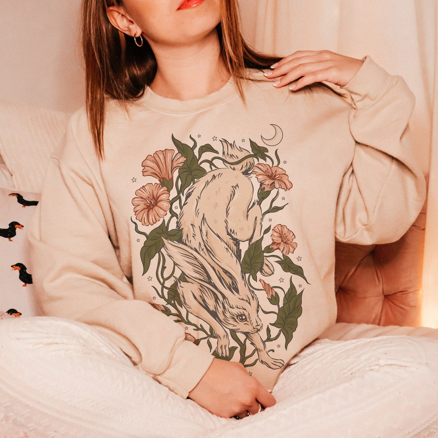 Forestcore Rabbit Unisex Sweatshirt - Esdee