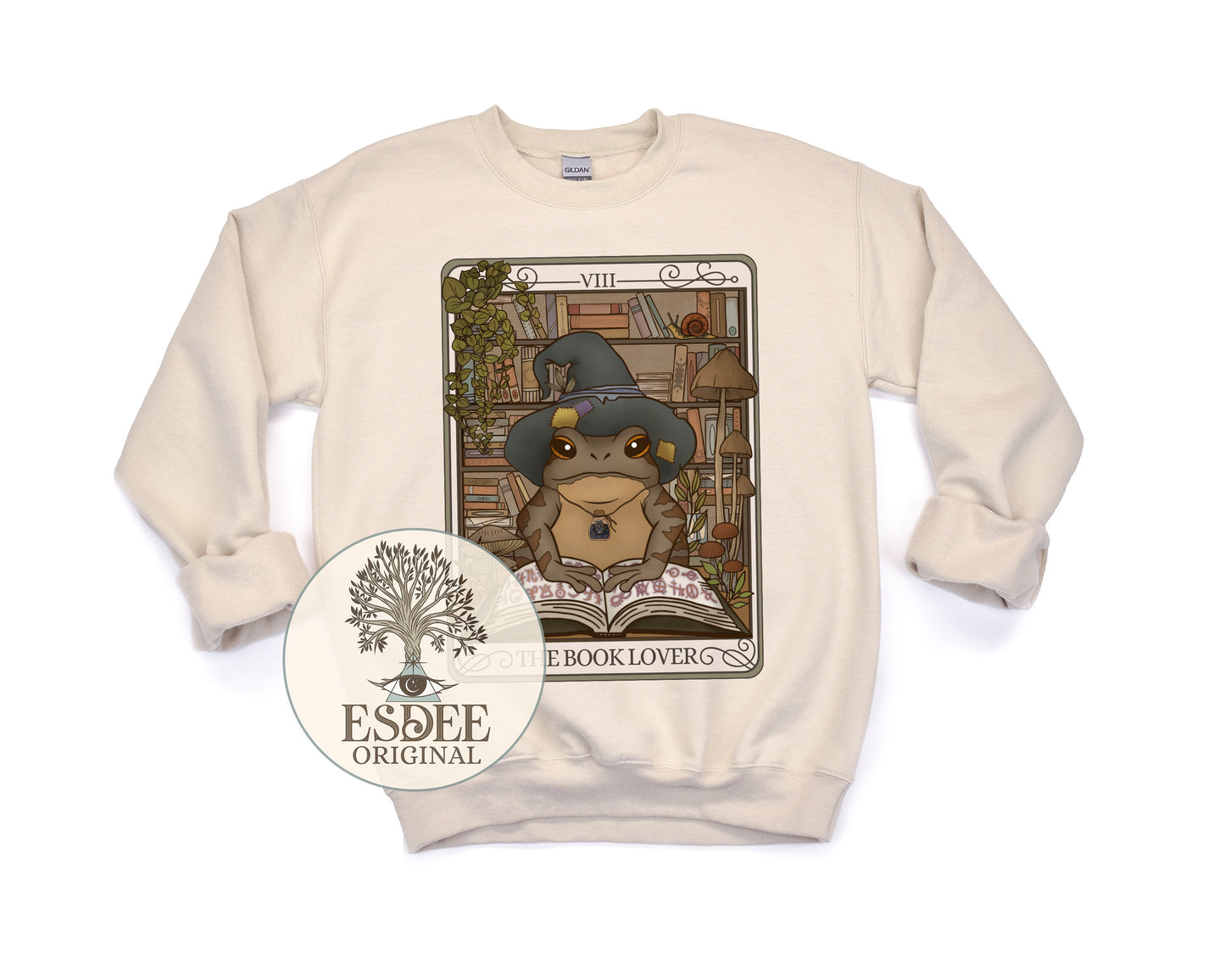 Book Lover Frog Unisex Sweatshirt - Esdee