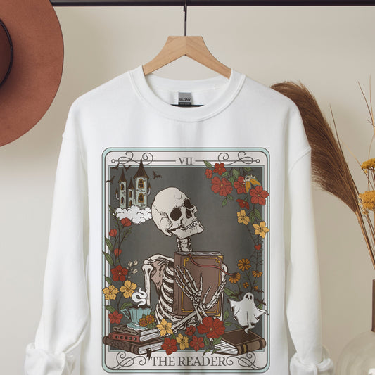 The Reader Tarot Card Crewneck Sweatshirt Esdee