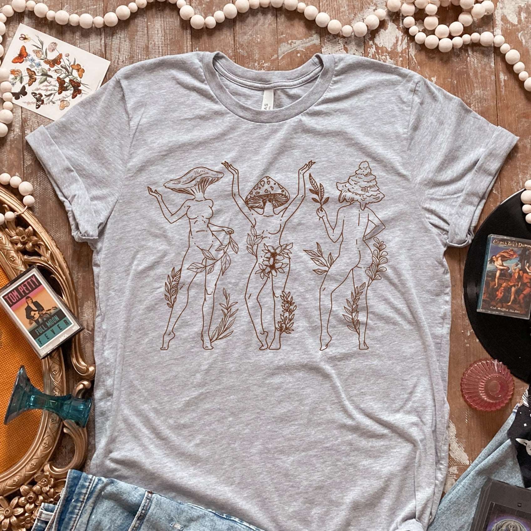 Mushroom Ladies Line T-Shirt - Esdee