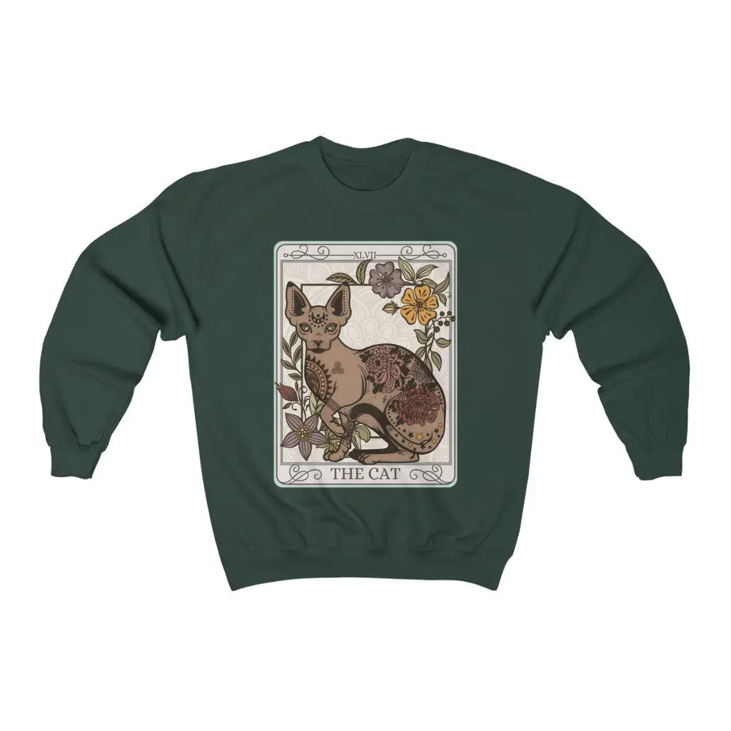The Cat Tarot Card Crewneck Sweatshirt Esdee