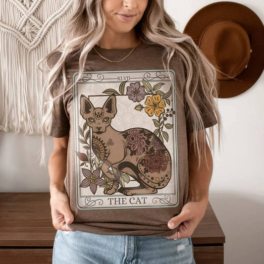 The Cat Tarot Card Unisex T-Shirt Esdee