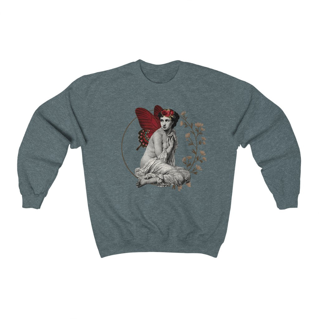 Fairy Floral Crewneck Sweatshirt - Esdee