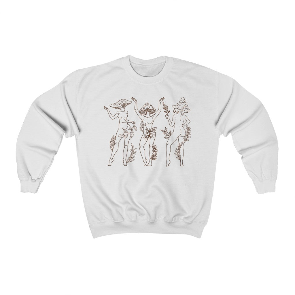 Mushroom Ladies Line Crewneck Sweatshirt - Esdee