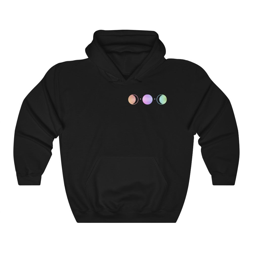 Moon Phases Hooded Sweatshirt Esdee