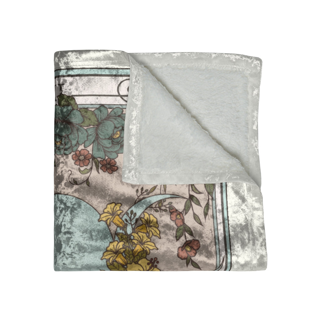 The Triple Moon Tarot Card Crushed Velvet Blanket