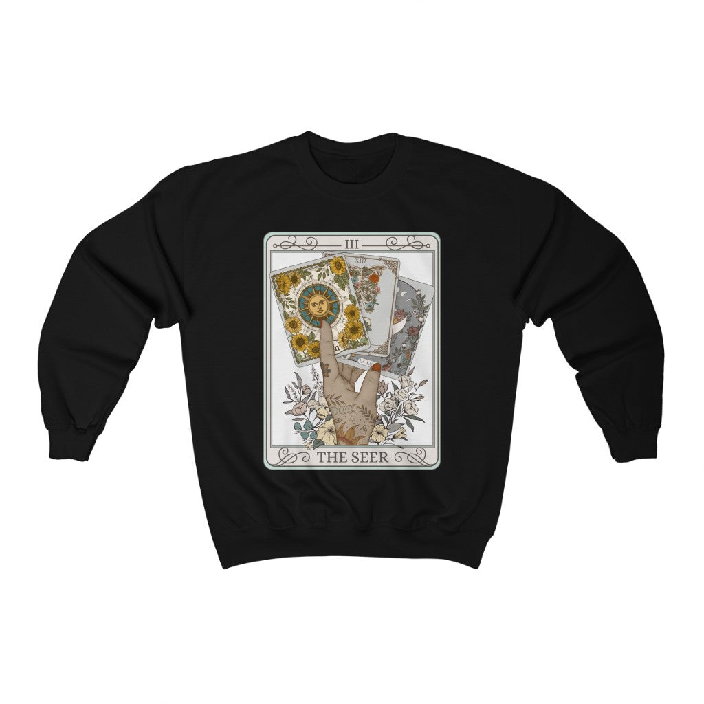 The Seer Tarot Card Crewneck Sweatshirt Esdee