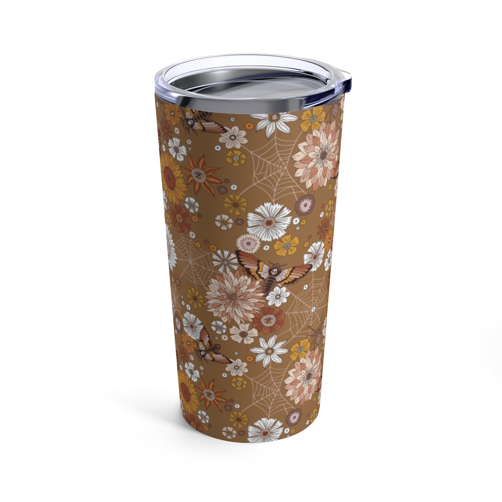 Retro Floral Moth Insulated 20oz Tumbler Esdee