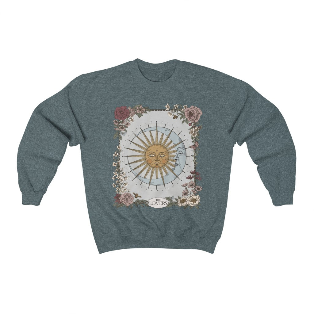 The Lovers Tarot Card Crewneck Sweatshirt Esdee