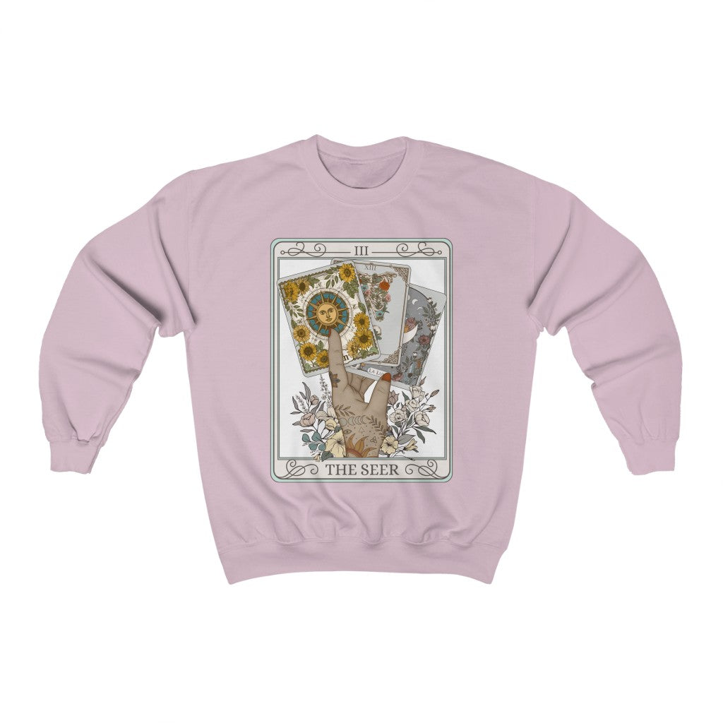 The Seer Tarot Card Crewneck Sweatshirt Esdee