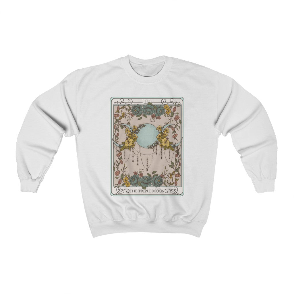 The Triple Moon Tarot Card Crewneck Sweatshirt Esdee