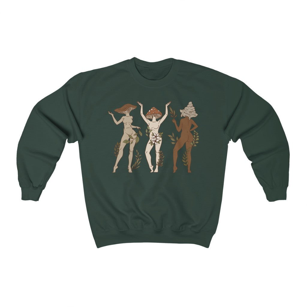 Mushroom Ladies Color Crewneck Sweatshirt - Esdee