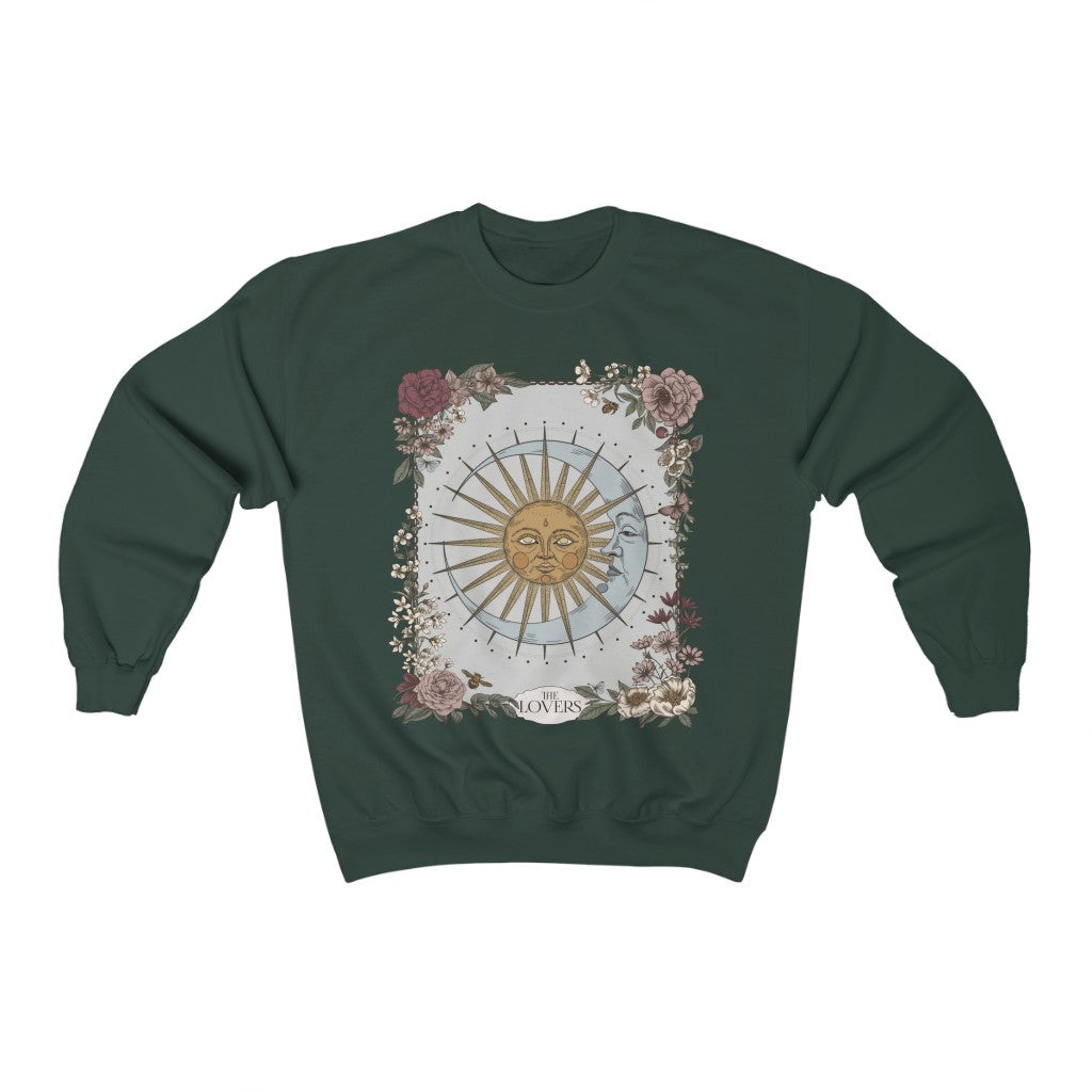 The Lovers Tarot Card Crewneck Sweatshirt Esdee